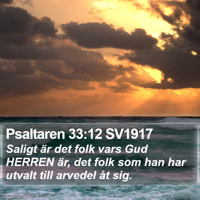Psaltaren 33:12 SV1917 Bible Study