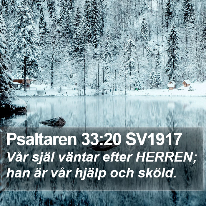 Psaltaren 33:20 SV1917 Bible Study
