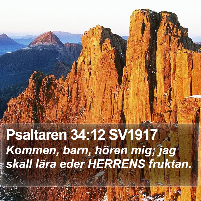 Psaltaren 34:12 SV1917 Bible Study