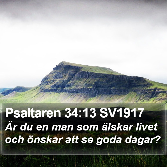 Psaltaren 34:13 SV1917 Bible Study