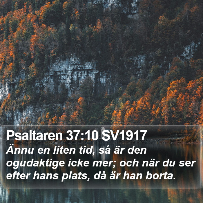 Psaltaren 37:10 SV1917 Bible Study