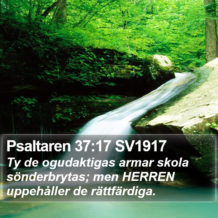 Psaltaren 37:17 SV1917 Bible Study