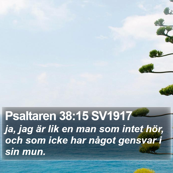 Psaltaren 38:15 SV1917 Bible Study