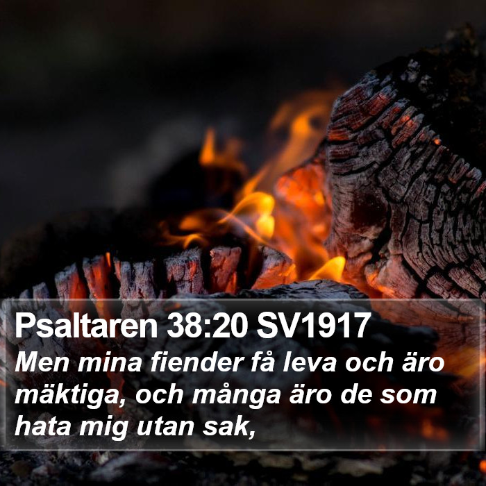 Psaltaren 38:20 SV1917 Bible Study