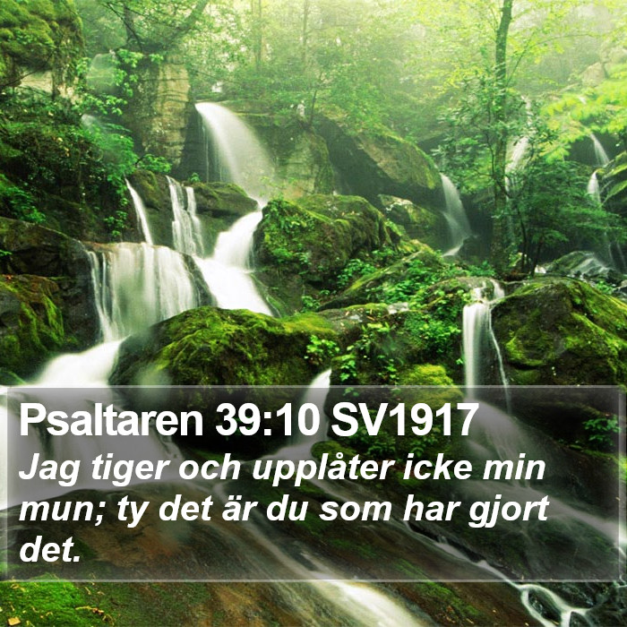 Psaltaren 39:10 SV1917 Bible Study