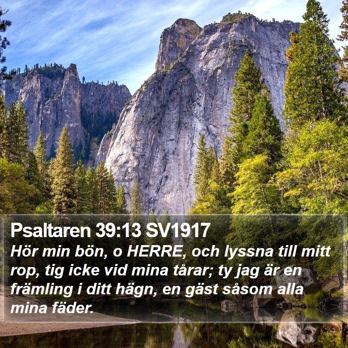 Psaltaren 39:13 SV1917 Bible Study