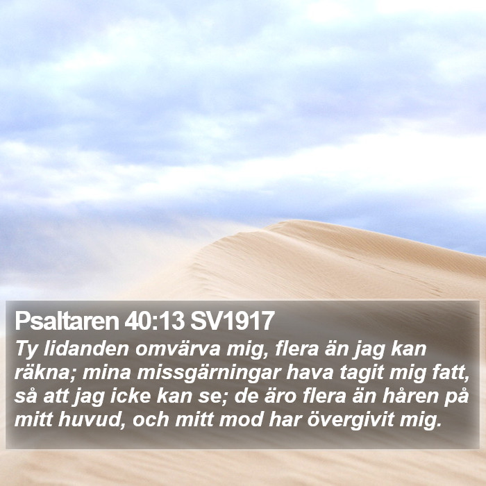 Psaltaren 40:13 SV1917 Bible Study