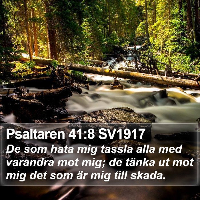 Psaltaren 41:8 SV1917 Bible Study