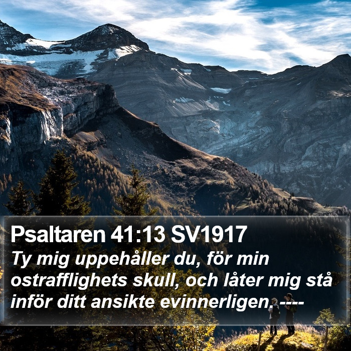 Psaltaren 41:13 SV1917 Bible Study