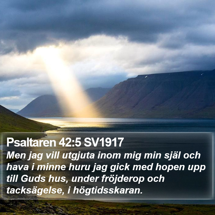 Psaltaren 42:5 SV1917 Bible Study