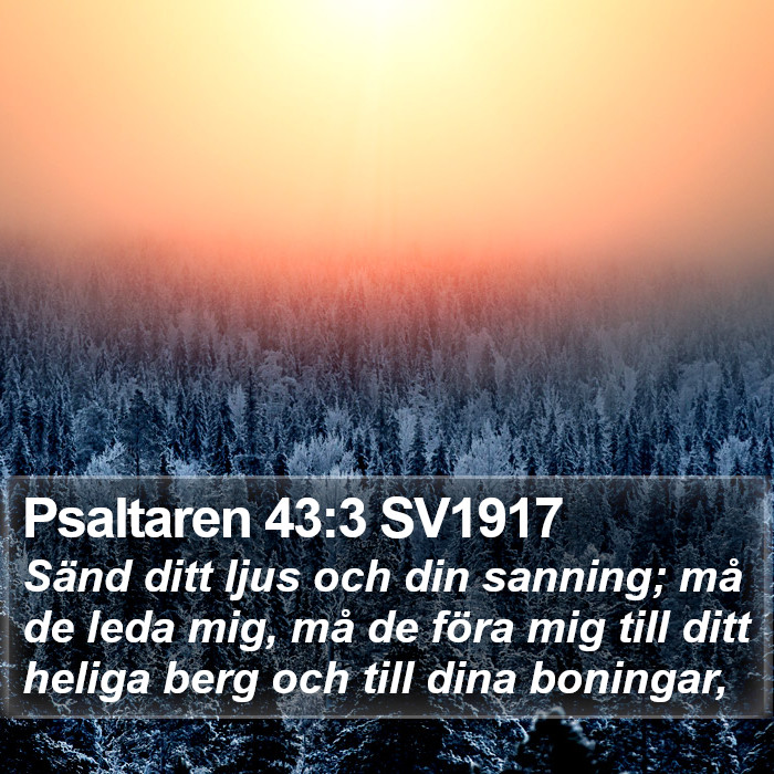 Psaltaren 43:3 SV1917 Bible Study