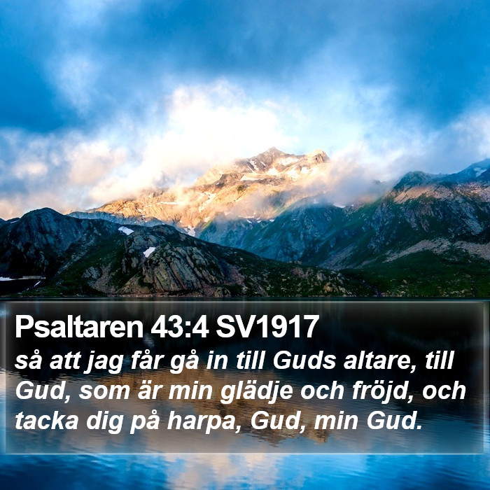 Psaltaren 43:4 SV1917 Bible Study