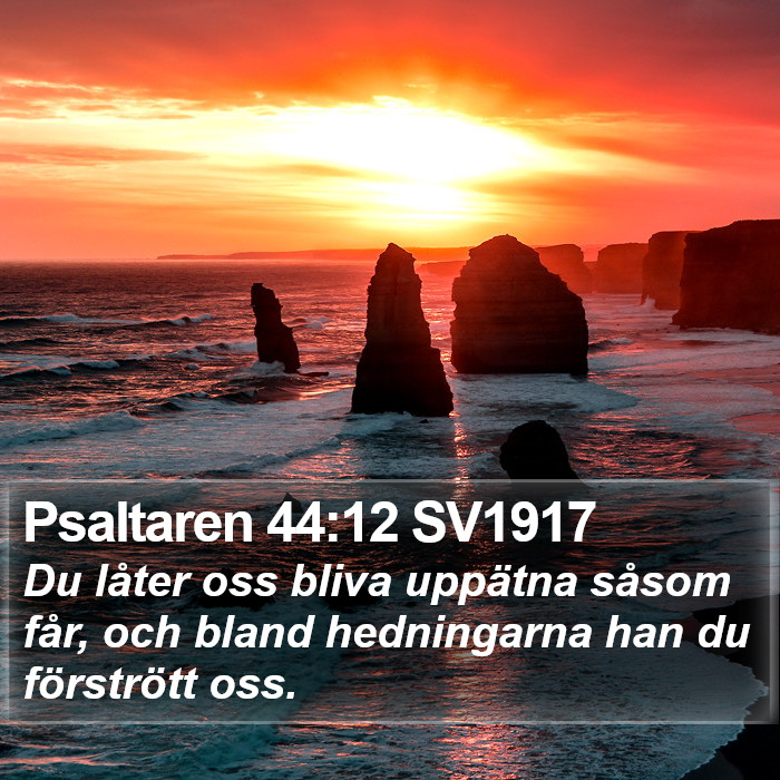 Psaltaren 44:12 SV1917 Bible Study