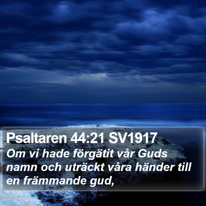 Psaltaren 44:21 SV1917 Bible Study