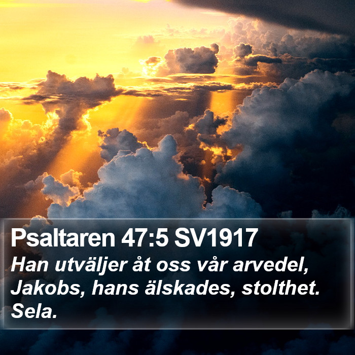 Psaltaren 47:5 SV1917 Bible Study
