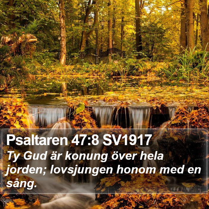 Psaltaren 47:8 SV1917 Bible Study
