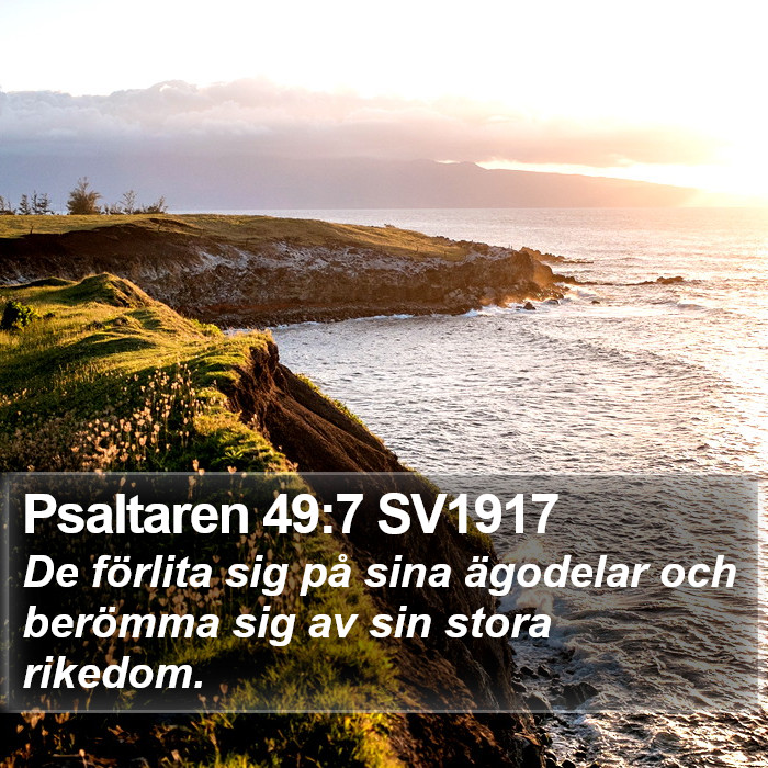 Psaltaren 49:7 SV1917 Bible Study