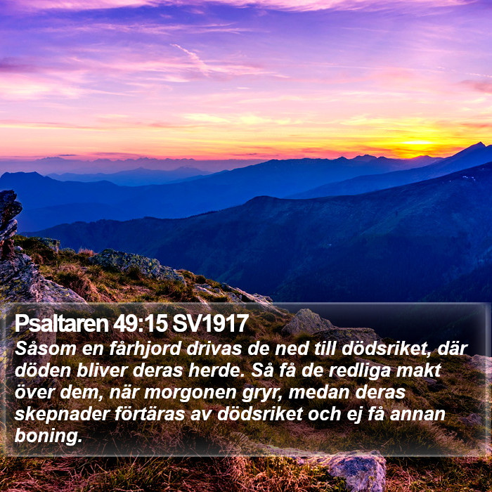 Psaltaren 49:15 SV1917 Bible Study