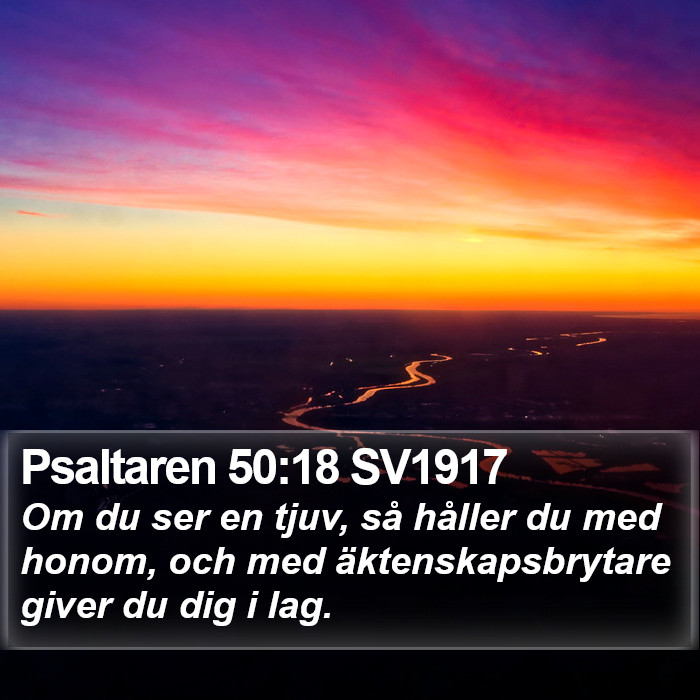 Psaltaren 50:18 SV1917 Bible Study