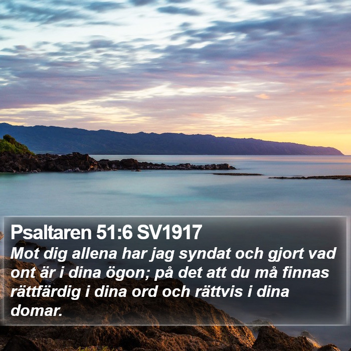 Psaltaren 51:6 SV1917 Bible Study