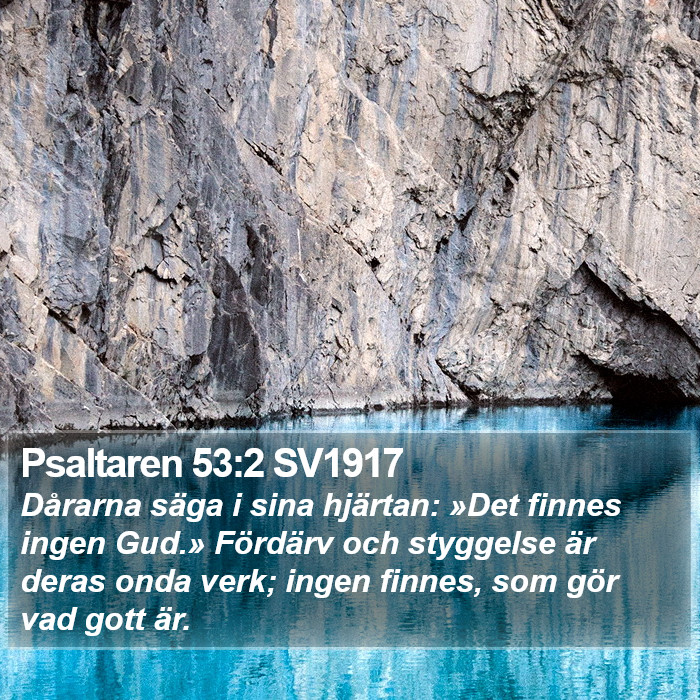 Psaltaren 53:2 SV1917 Bible Study
