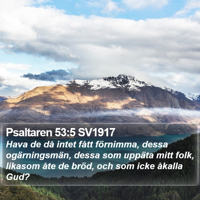 Psaltaren 53:5 SV1917 Bible Study