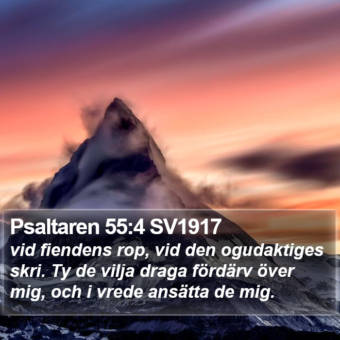 Psaltaren 55:4 SV1917 Bible Study