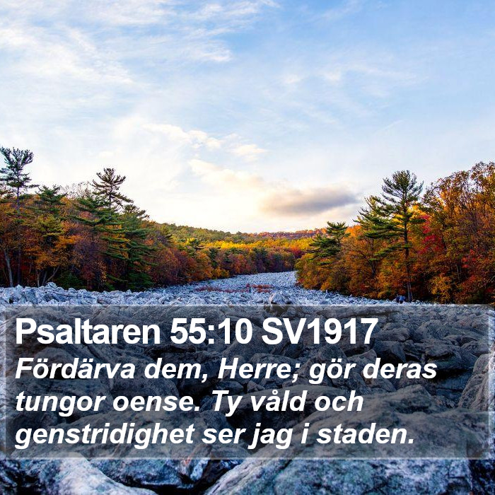 Psaltaren 55:10 SV1917 Bible Study