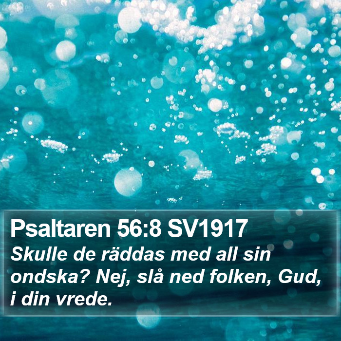 Psaltaren 56:8 SV1917 Bible Study