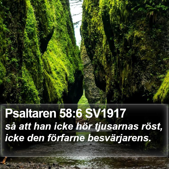 Psaltaren 58:6 SV1917 Bible Study