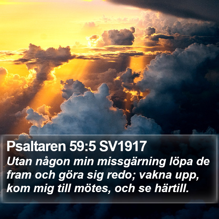 Psaltaren 59:5 SV1917 Bible Study