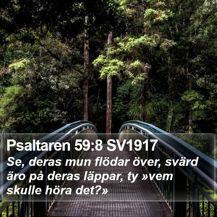 Psaltaren 59:8 SV1917 Bible Study