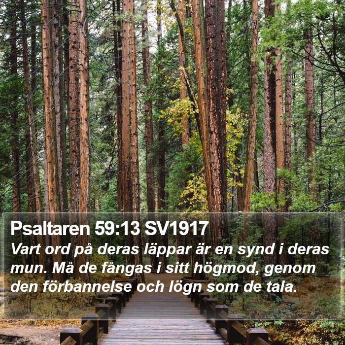 Psaltaren 59:13 SV1917 Bible Study