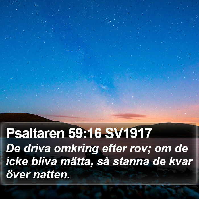 Psaltaren 59:16 SV1917 Bible Study