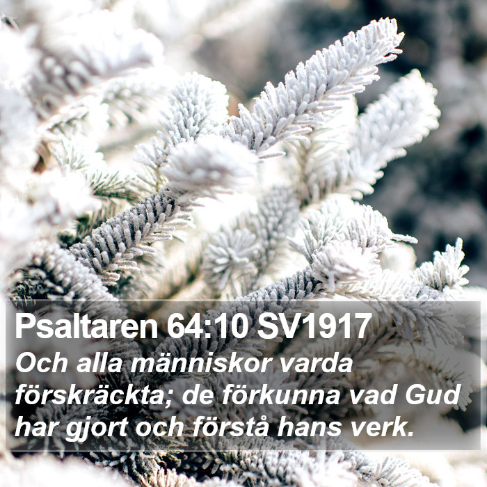 Psaltaren 64:10 SV1917 Bible Study