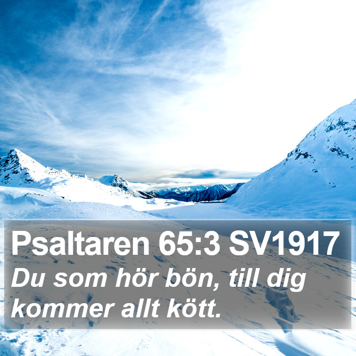 Psaltaren 65:3 SV1917 Bible Study