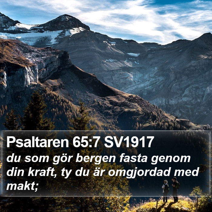 Psaltaren 65:7 SV1917 Bible Study