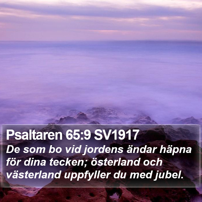 Psaltaren 65:9 SV1917 Bible Study