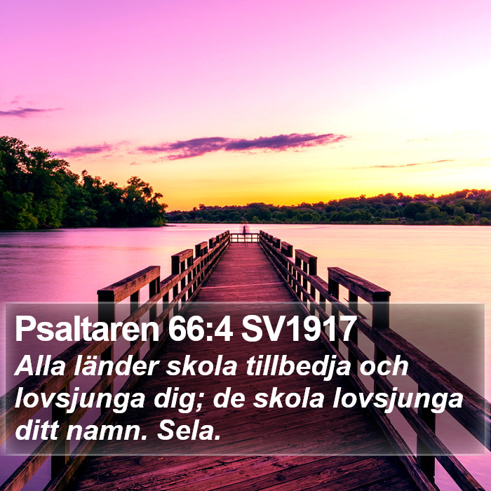 Psaltaren 66:4 SV1917 Bible Study
