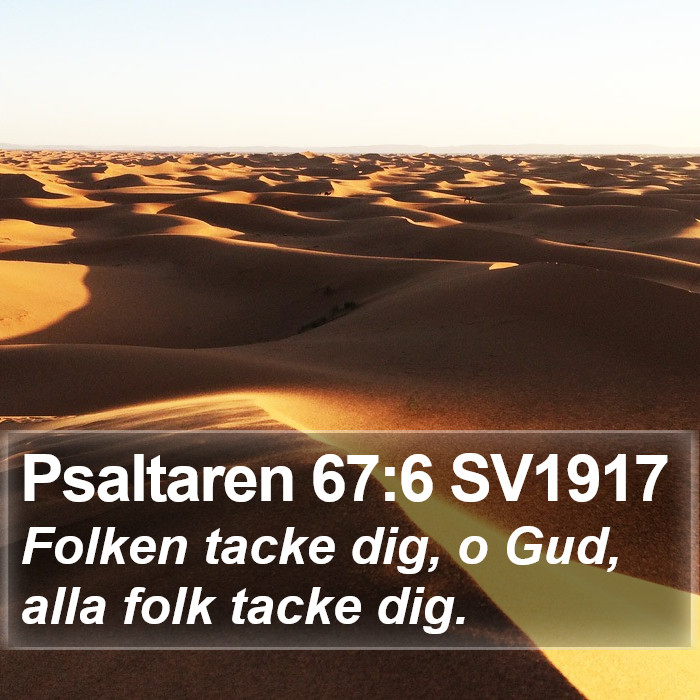 Psaltaren 67:6 SV1917 Bible Study