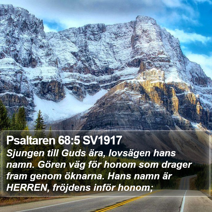 Psaltaren 68:5 SV1917 Bible Study