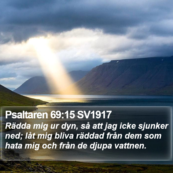 Psaltaren 69:15 SV1917 Bible Study
