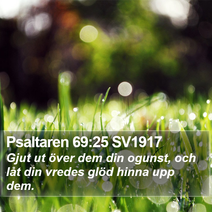 Psaltaren 69:25 SV1917 Bible Study