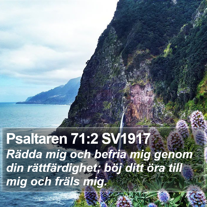 Psaltaren 71:2 SV1917 Bible Study