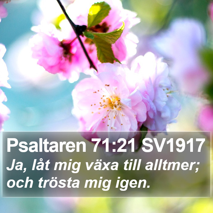 Psaltaren 71:21 SV1917 Bible Study