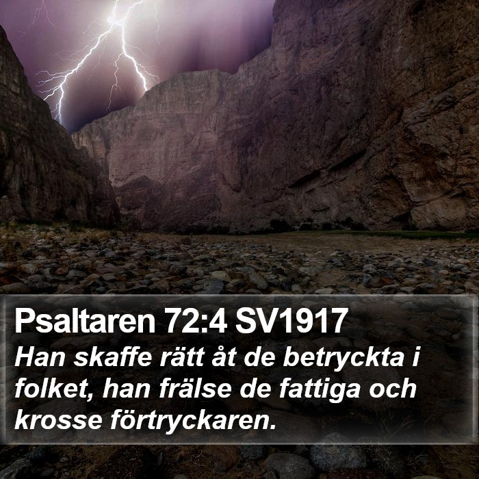 Psaltaren 72:4 SV1917 Bible Study