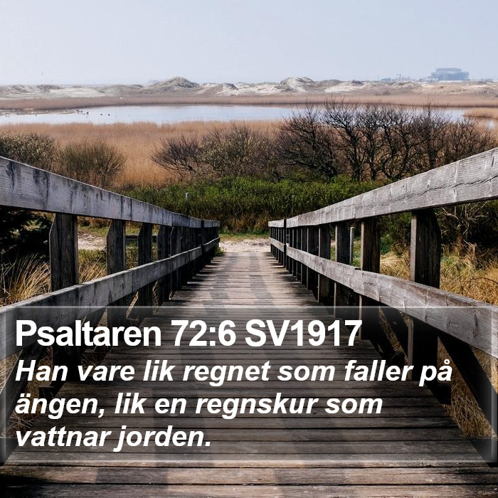 Psaltaren 72:6 SV1917 Bible Study