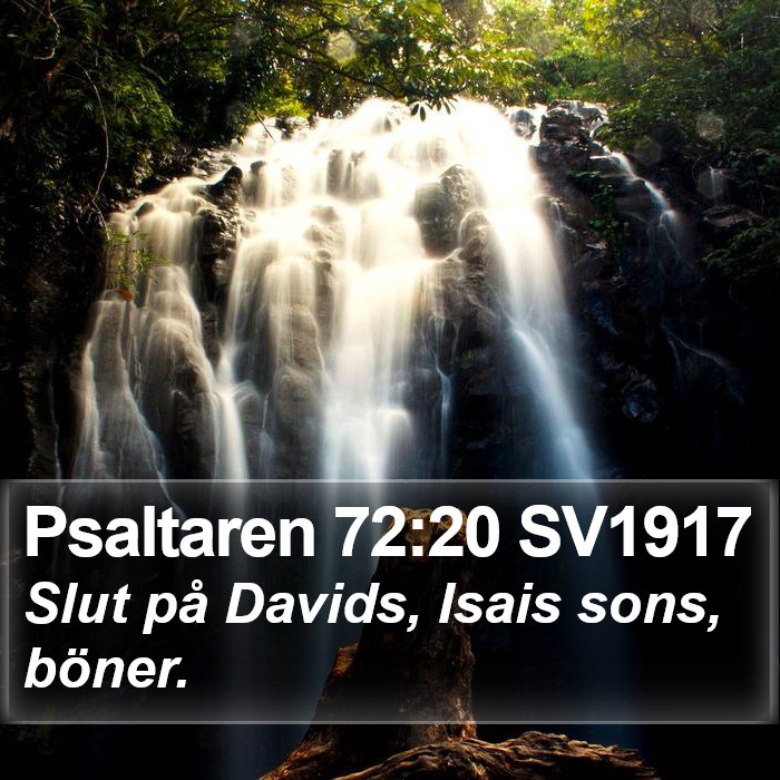 Psaltaren 72:20 SV1917 Bible Study