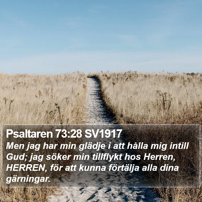 Psaltaren 73:28 SV1917 Bible Study