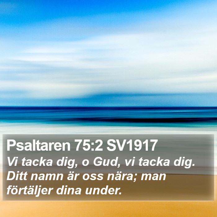 Psaltaren 75:2 SV1917 Bible Study